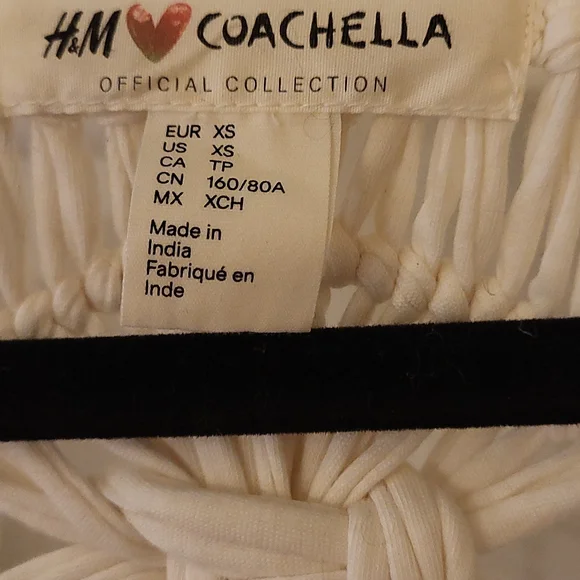 💝 Darling long French vest by HM Coachella size extra small cream - Picture 2 of 3